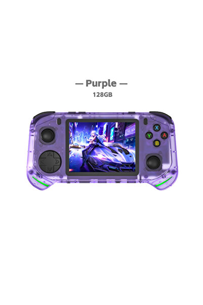 Choice1 جهاز ألعاب محمول ريترو RX6H بنفسجي بسعة 128 جيجابايت، يعمل بنظام تشغي...