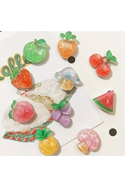 Choice 10 قطع من مغناطيسات الثلاجة على شكل فواكه كرتونية، مغناطيسات ثلاجة بيض...