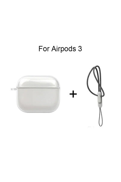 Choice4 غطاء سماعات أذن شفاف من مادة TPU الناعمة لـ AirPods 3، متوافق مع AirP...