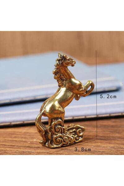 choice2 زينة سطح المكتب على شكل حصان من النحاس الأصفر A1، منحوتة طاولة قهوة ل...