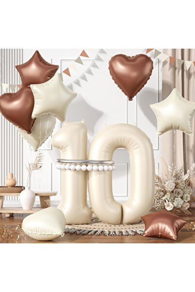 Choice مجموعة بالونات من فيلم ألومنيوم على شكل نجمة خماسية رقمية مقاس 40 بوصة...