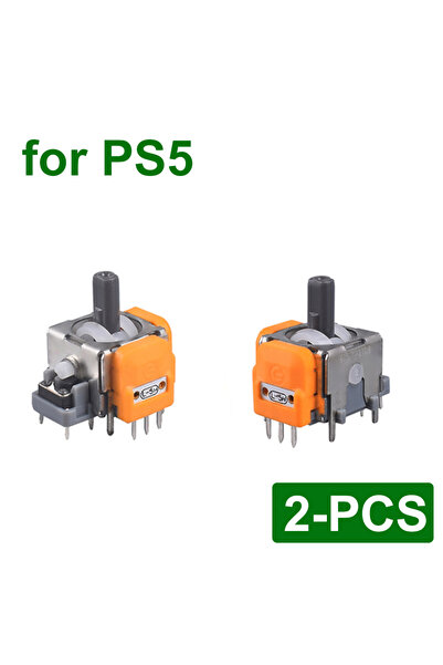 Choice قطعتان/4/10 قطع من عصي التحكم بتقنية هول لجهاز تحكم PS5، بديل لعصي الت...