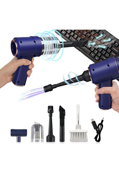 Choice Blue 4000mAh Portable Compressed Air Duster Multi Air Blower & Vacuum ...