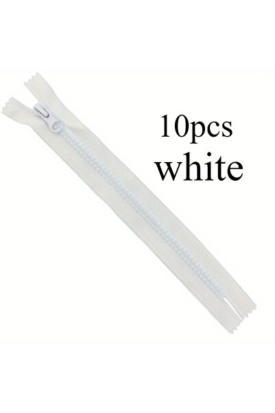 Choice32 5# أبيض 30 سم 10 قطع 5# سحاب ذيل مغلق من الراتنج سحاب قصير للأمتعة س...