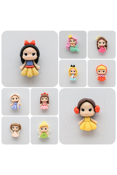 Choice مجموعة مغناطيسات ثلاجة أميرات جديدة مكونة من 10 قطع، مصنوعة من الراتنج...