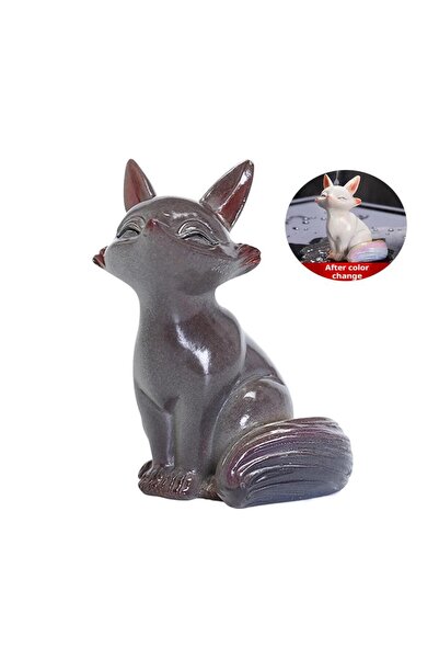 Choice1 مستلزمات حفل شاي الجلوس، ثعلب جديد متغير اللون، زينة منزلية إبداعية ع...