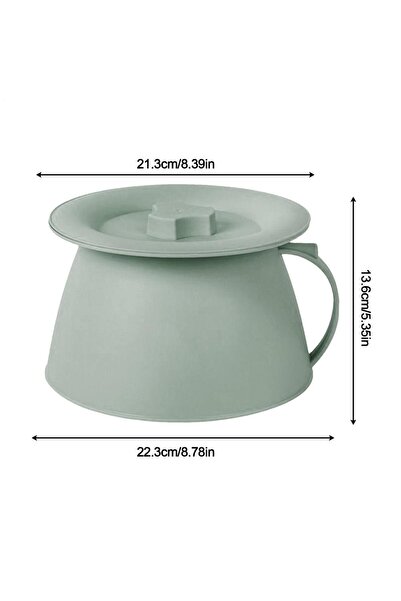 Choice Green Outdoor Urinal 1.5L Pee Pot With Lid And Handle for Men Chamber ...