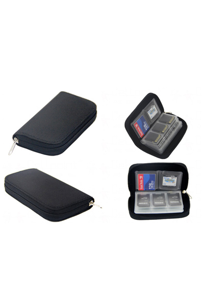 Choice3 Black Memory Card Collect Bag SD Card Carrying Case Holder Wallet Wit...