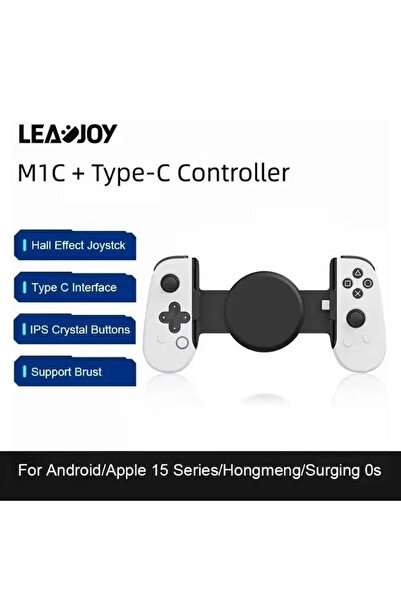 Choice وحدة تحكم ألعاب M1C بيضاء من Leadjoy M1C+ لأجهزة الجوال، محاكي 3DS، أل...