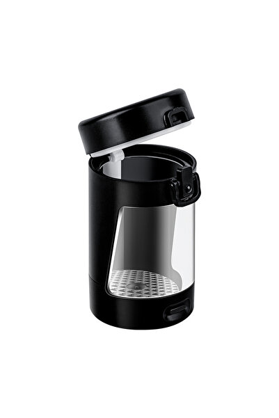 Choice Black LED Lights Herb Container USB Rechargeable 50ml Herb Stash Jar M...