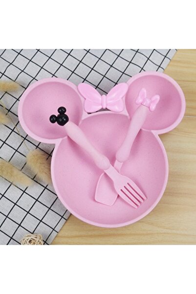 choice2 Pink Kids Dinnerware Kids Dinnerware Set 3 Piece Plastic Spoon Fork K...