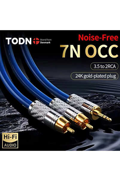 Choice1 كابلات صوتية عالية الجودة من نوع TODN HIFI Stereo 7N C، بطول 0.5 متر ...
