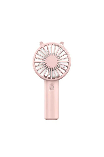 Choice مروحة يدوية وردية اللون، قابلة للشحن عبر منفذ USB، مناسبة للمكتب، مزود...
