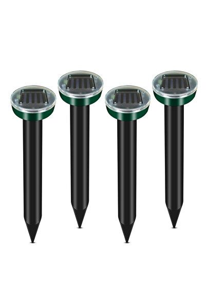 Choice3 4 قطع من مصباح طارد الفئران الشمسي الخارجي، يعمل بالموجات فوق الصوتية...