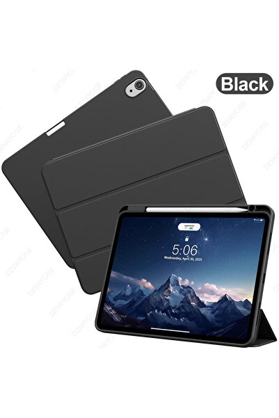 Choice3 جراب أسود لجهاز iPad (A16) الجيل الحادي عشر 11 بوصة 2025/الجيل العاشر...