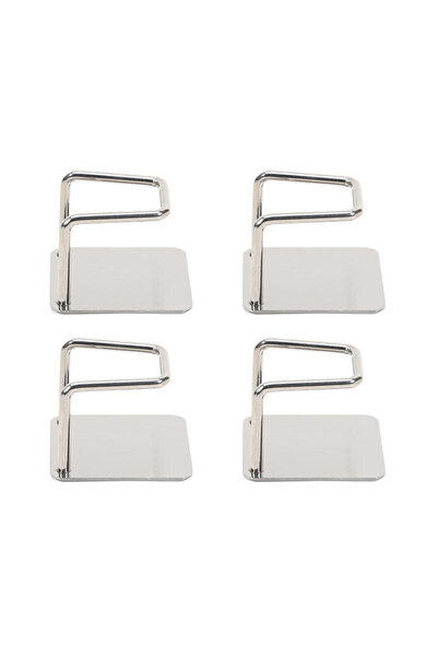 Choice silvery 4Pcs New Self-adhesive Weight Scale Bracket Hook with No Trace...