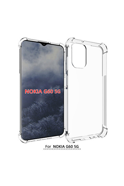 Choice جراب نوكيا G60 شفاف مزود وسادة هوائية، مناسب لهاتف نوكيا G60 5G، مصنوع...
