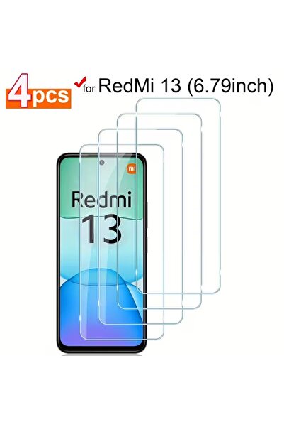 choice2 واقي شاشة زجاجي مقوى (4 قطع) لهاتف ريدمي نوت 13 4G و5G
