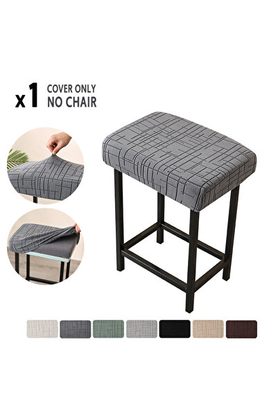 Choice1 1PC Stool Cover A2 Dark Gray 1/2pcs Square Bar Stool Covers Elastic C...