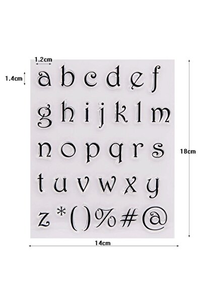 Choice1 5 Transparent Alphabet Letters Clear Stamp Set for Scrapbooking Junk ...