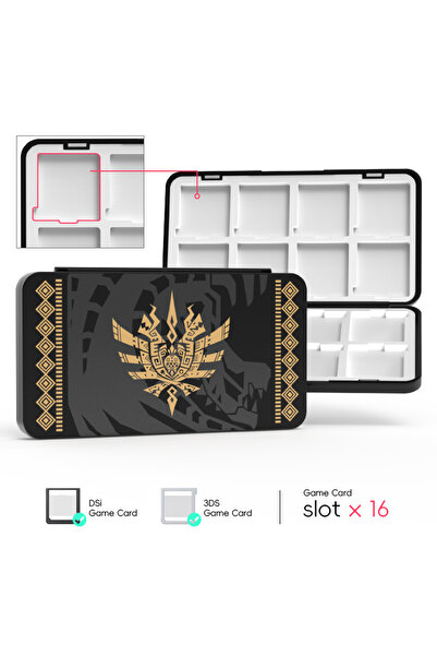 Choice5 علبة تخزين خراطيش الألعاب المحمولة GCB، 16 في 1، لبطاقات سلسلة 3DS/2D...