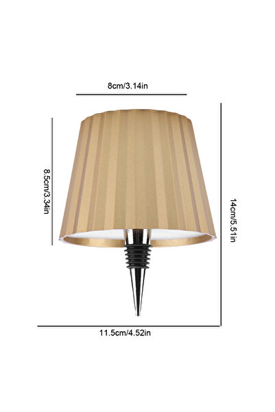 Choice4 Gold C Wine Bottle LED Wireless Table Lamp 2000mAh 3 Colors Dimmable ...