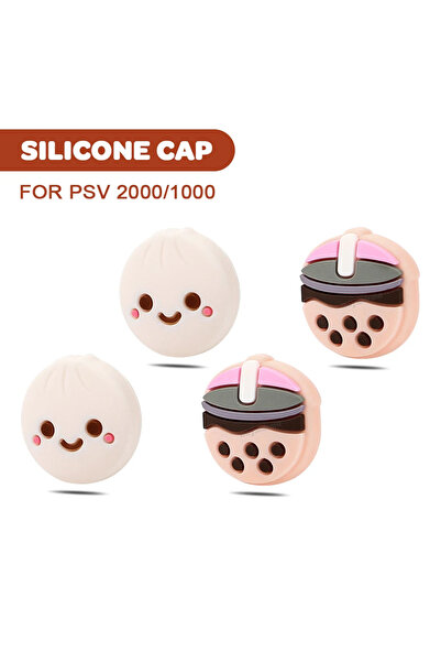 Choice Milk Tea NEW Soft 4PCS/Set Silicone Thumb Stick Rker Grip Caps Joystic...