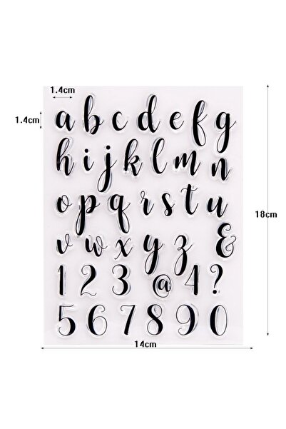 Choice3 3 Transparent Alphabet Letters Clear Stamp Set for Scrapbooking Junk ...