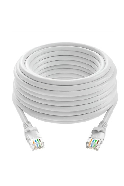 Choice4 كابل إنترنت LAN أبيض من نوع CAT6 بطول 50 مترًا، كابل توجيه، كابل كمبي...