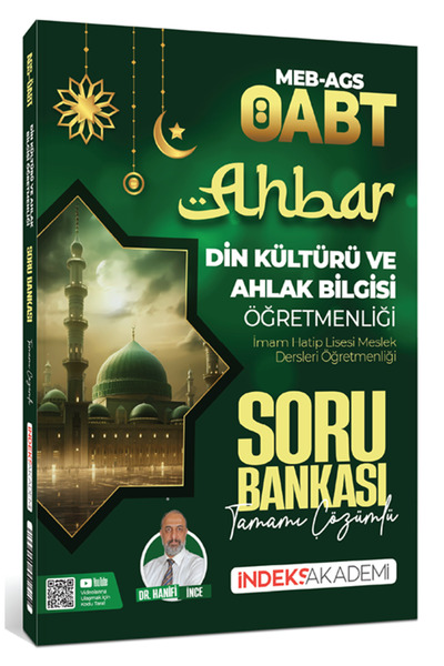 İndeks Akademi 2026 ÖABT MEB-AGS Din Kültürü ve Ahlak Bilgisi Ahbar Soru Bank...