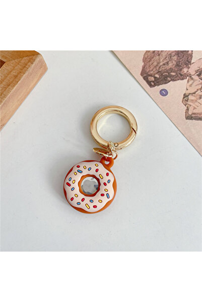 choice2 غطاء سيليكون لجهاز تتبع Air Tag، غطاء سيليكون على شكل دونات كرتوني لج...