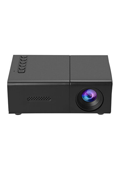 Choice3 جهاز عرض أفلام LED صغير الحجم، أسود اللون، مزود بقابس بريطاني، يدعم ق...