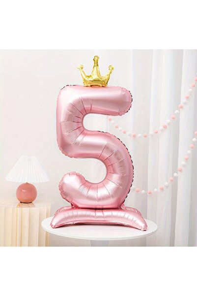 Choice5 42inch 5 40 Inch Birthday Number Ball Princess Birthday Pink Crown Ba...