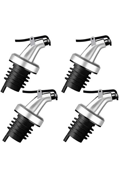 choice2 4PCS Frosted silver 3-4 Pack Classic Bottle Pourers,Liquor Pour Spout...