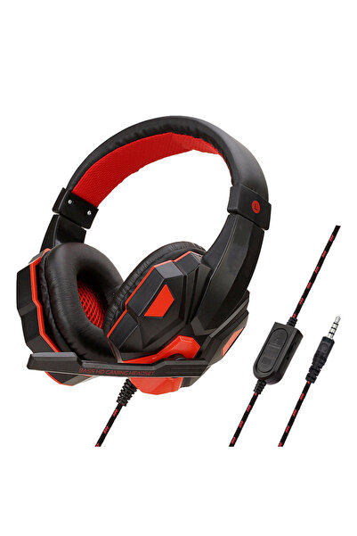 choice2 Red 3.5mm Wired Gaming Headphones With Noise Cancelling Microphone 12...