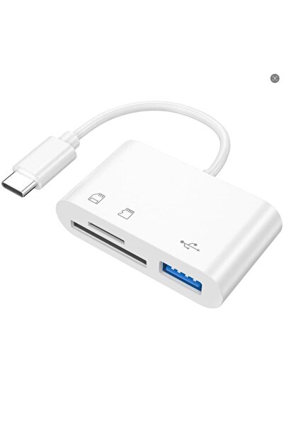 Choice قارئ بطاقات من النوع C 3 في 1 يدعم بطاقات OTG SD وTF وبطاقات ذاكرة USB