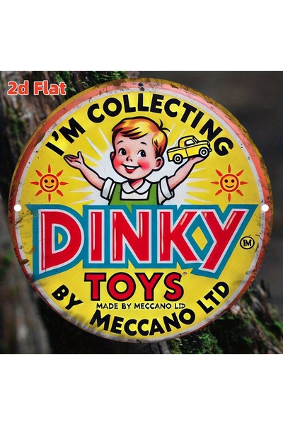 Choice 8x8inch(20x20cm) black 2D Flat, Durable Build | Vintage Dinky Toys Met...