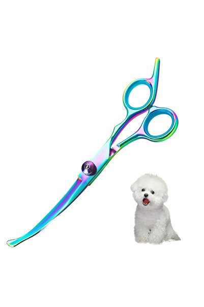 Choice3 Rainbow Cutting Professional Stainless Steel Pet Grooming Scissors - ...