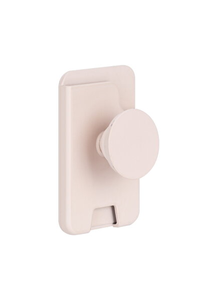 choice2 حامل حقيبة مغناطيسي من INEYES بلون وردي باهت، مناسب محفظة MagSafe، مح...