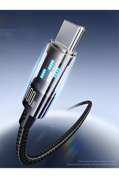 choice2 كابل بيانات وشحن فائق السرعة من النوع C إلى النوع C، أسود اللون، بطول...