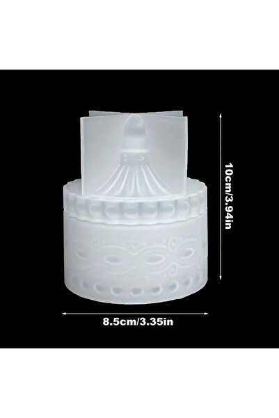 Choice A ♥Retro Carving Jar Clay Silicone Molds DIY Storage Box Plaster Resin...