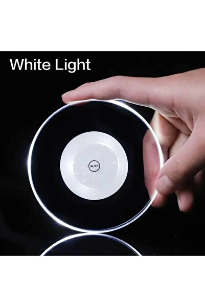 Choice حصيرة أدوات مائدة مضيئة بإضاءة LED بيضاء مقاس 10x10 سم، ملصق مضيء للأك...