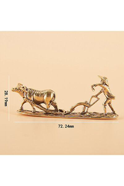 Choice 1PC 1PC Vintage Home Ornament Collection Of Tea Pet Brass Carving Hand...