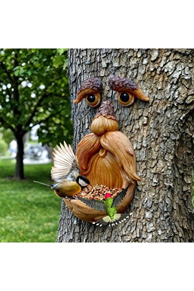 Choice Bird Feeder Tree Face Decor Bird Feeder Outdoor,Eyes Glow in Dark Fun ...