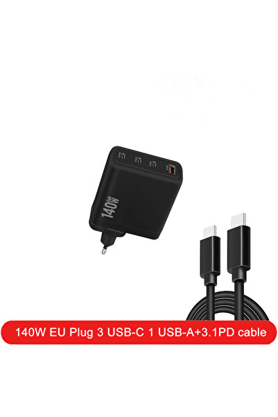 choice2 شاحن أنيسيكي بقوة 140 واط بتقنية GaN، مزود بمقبس أوروبي، يدعم تقنية P...