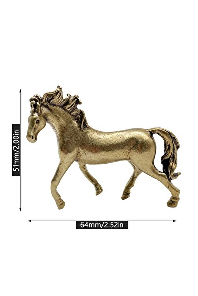Choice تمثال حصان صلب عتيق من البرونز، مصغر، يمثل 12 برجًا من الأبراج الاثني ...