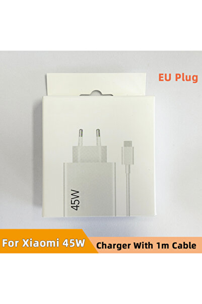 Choice EU with 1m cable For XIAOMI 45W Usb Fast Charger For Redmi 27W Turbo C...