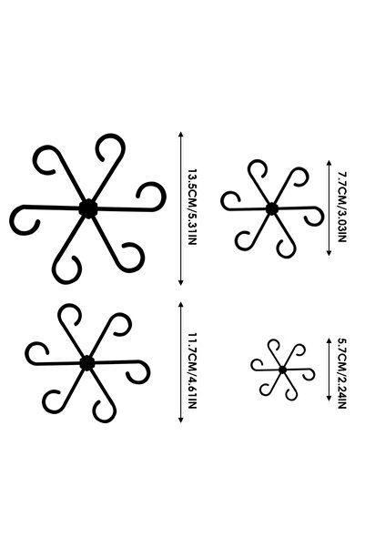 Choice1 ZWJ-Black-4pcs 4Pcs Plants Stem Support Black/Red/Green Plastic Trell...