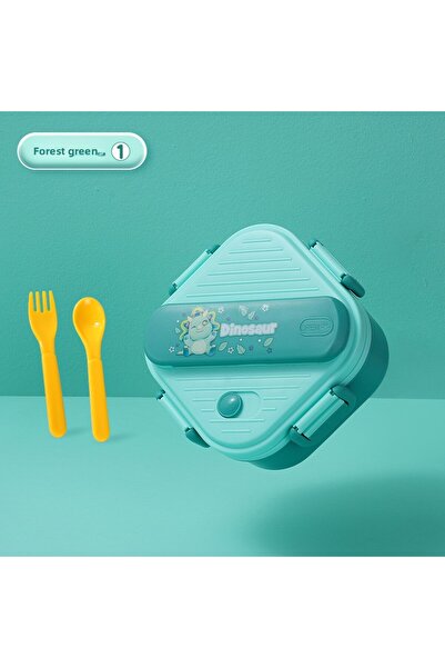 Choice3 Green 800ML/27oz Lunch Box Three-compartment Lunch Box Children's Stu...