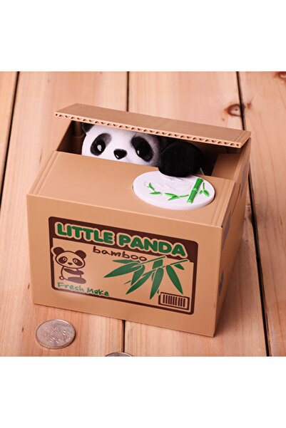 Choice4 little panda Panda Coin Box Kids Money Bank Automated Cat Thief Money...